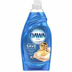 Dawn Dish Detergent for Removal of Shoe Scuff Marks
